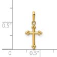 14KT Yellow Gold Childrens Cross Pendant. Chain Not Included For Cheap