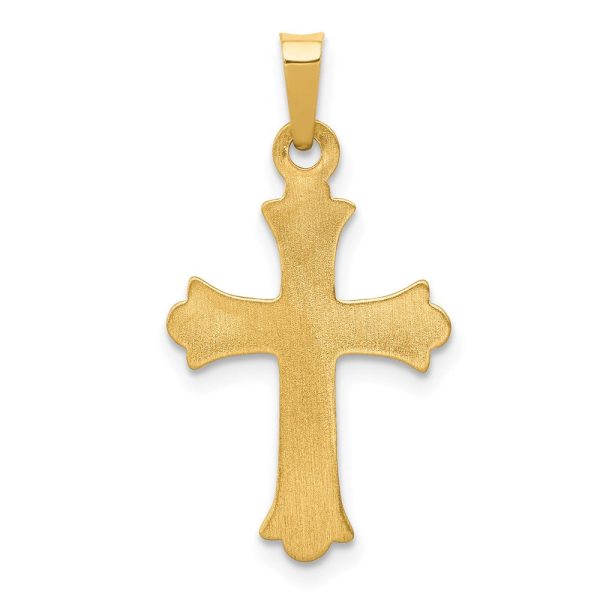 14KT Yellow Gold 28X15MM Cross Pendant-Chain Not Included Online now