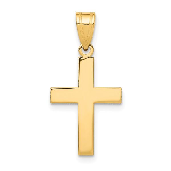 14KT Yellow Gold 22X12MM Cross Pendant-Chain Not Included Discount