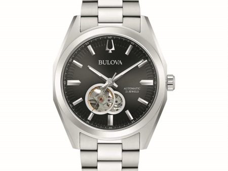 Bulova Automatic Watch with Round Dial and Stainless Steel Bracelet. 96A270 Online now