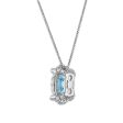 Signature EcoLove 1-3 4 CTW Fancy Blue Lab Grown Diamond Pendant in 14KT White Gold Cheap