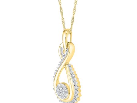 1 4 CTW Diamond Fashion 18-inch Pendant in 10KT Yellow Gold Online Hot Sale