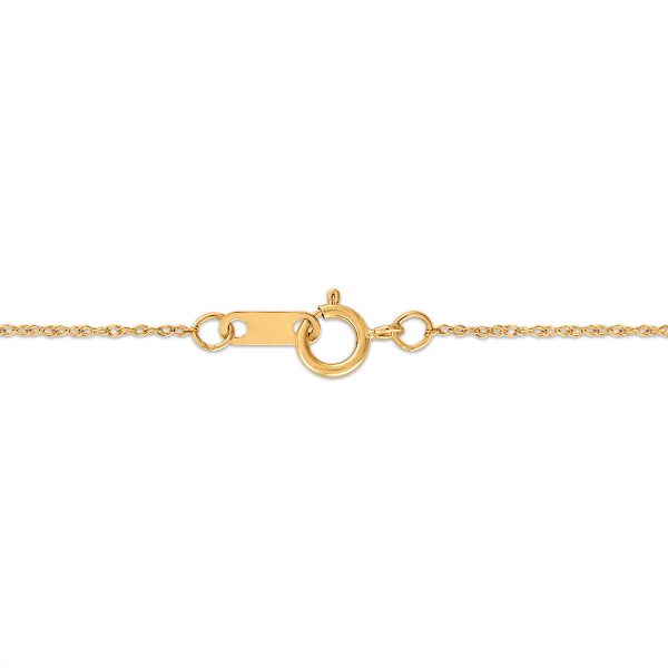 1 10 CTW Diamond Heartbeat Necklace in 10KT Yellow Gold Hot on Sale