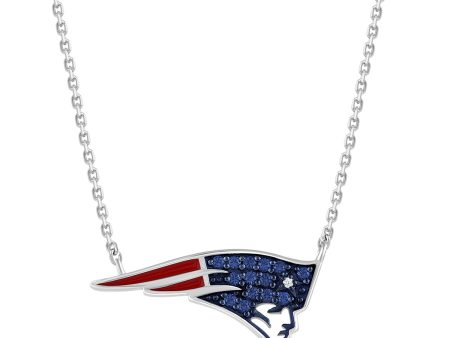 True Fans Fine Jewelry New England Patriots 18-inch Pendant in Sterling Silver Sale