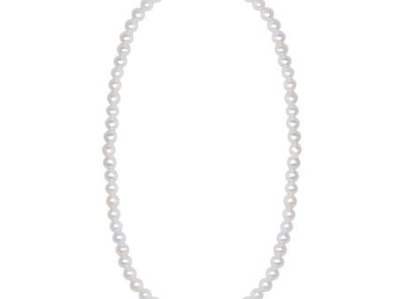 Crislu Shell Pearl and Cubic Zirconia Necklace in Platinum Plated Sterling Silver Fashion