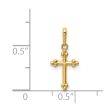 14KT Yellow Gold Childrens Cross Pendant. Chain Not Included For Cheap