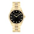 Coach with 38MM Black Round Dial Stainless Steel Watch with Crystals. Brooks 14400035 Sale