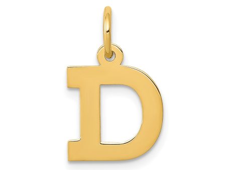 14k Small Block Initial D Charm For Discount