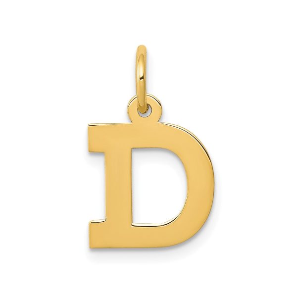 14k Small Block Initial D Charm For Discount