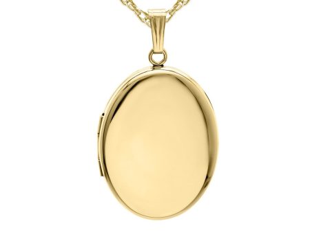 14KT Yellow Gold Filled Polished Oval Locket Sale