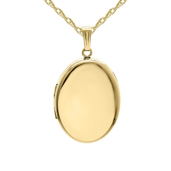 14KT Yellow Gold Filled Polished Oval Locket Sale