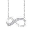 1 10 CTW Diamond Infinity 18-inch Pendant in 10KT White Gold Online now