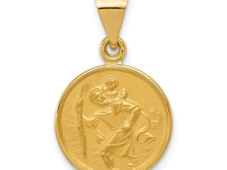 18k Saint Christopher Medal Pendant Hot on Sale