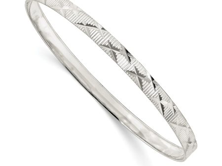 Sterling Silver 8X4.75MM 4.75MM Bangle Bracelet For Sale