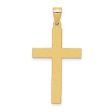 14k Sand Blasted Cross Pendant Online Sale