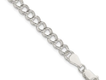 Sterling Silver 8inch Polished Charm Bracelet on Sale