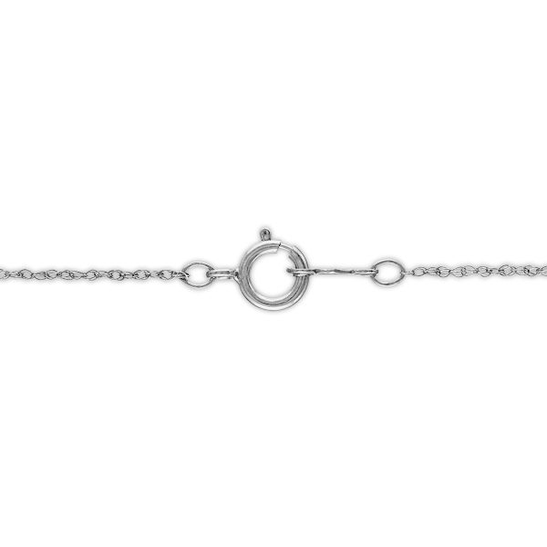 LoveSong 1 20 CTW Diamond Heart 18-inch Pendant in Sterling Silver For Discount