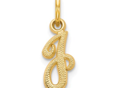 14KT Yellow Gold 16X7MM Initial Pendant-Chain Not Included; Initial J Online now