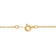 Diamond Accent 18-inch Heart Lock Pendant in 10KT Yellow Gold Online Sale