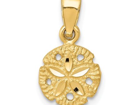 14K Sand Dollar Pendant. Chain not Included Discount