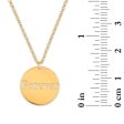 10KT Yellow Gold 18-inch Forever Pendant Online Hot Sale