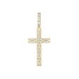 10KT Yellow Gold 1-1 2 CTW Diamond 62X27MM Cross Pendant. Chain Not Included Sale