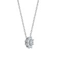 LoveSong EcoLove 1 3 CTW Lab Grown Flower Diamond Pendant on Sale