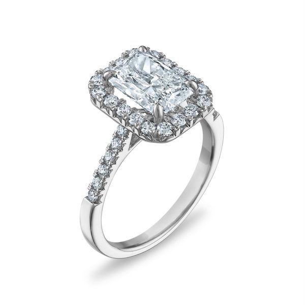 Signature EcoLove Diamond Dreams 2-1 2 CTW Diamond Halo Engagement Ring in Platinum on Sale