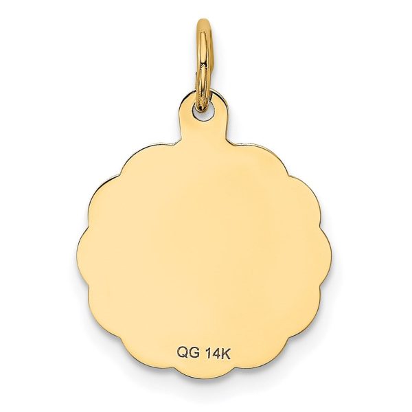 14KT Yellow Gold 22X16MM Love Birds Pendant-Chain Not Included For Cheap