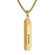 Bulova Yellow Stainless Steel and Tiger Eye 26-inch Pendant Online Sale