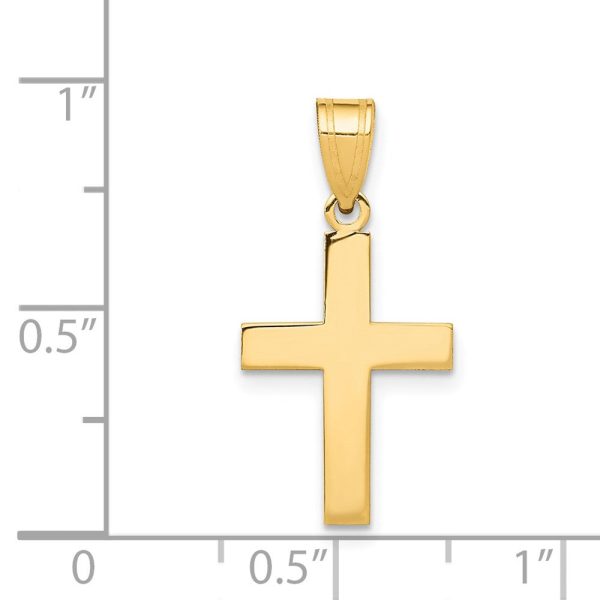 14KT Yellow Gold 22X12MM Cross Pendant-Chain Not Included Discount