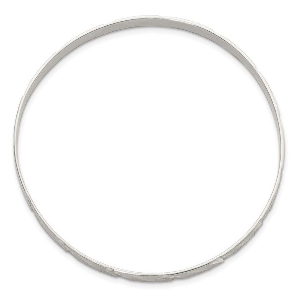 Sterling Silver 8X4.75MM 4.75MM Bangle Bracelet For Sale