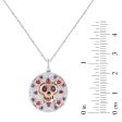 Disney Jewels Rhodolite Garnet Coco Pendant in Sterling Silver Online Sale