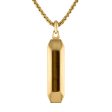 Bulova Yellow Stainless Steel and Tiger Eye 26-inch Pendant Online Sale