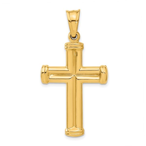 14KT Yellow Gold 38X24MM Cross Pendant. Chain Not Included on Sale