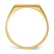 14KT Yellow Gold 5.5X12MM Signet Ring; Size 8 Online now