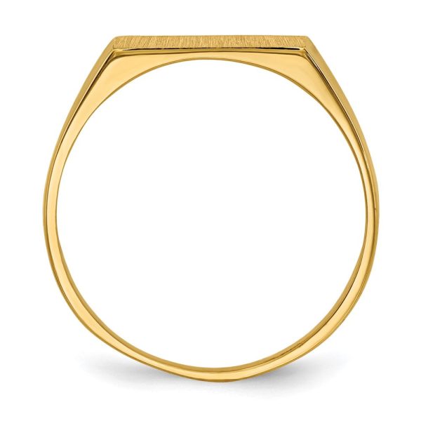 14KT Yellow Gold 5.5X12MM Signet Ring; Size 8 Online now