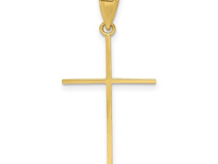 10KT Yellow Gold 30X16MM Cross Pendant. Chain Not Included Online