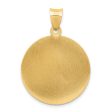 14KT Yellow Gold 32X22MM Medal Saint Michael Pendant. Chain Not Included on Sale