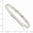 Sterling Silver 8-inch 5MM Bangle Slip-On Bracelet Supply