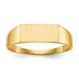 14KT Yellow Gold 5.5X12MM Signet Ring; Size 8 Online now