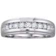 1 4 CTW Diamond Wedding Ring in 14KT White Gold Online now