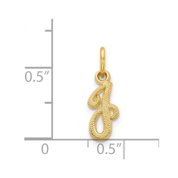 14KT Yellow Gold 16X7MM Initial Pendant-Chain Not Included; Initial J Online now