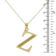 10KT Yellow Gold 18-inch 30MM Initial Pendant; Initial Z For Cheap