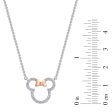 Disney Jewels Diamond Accent Minnie Mouse Pendant in Sterling Silver Hot on Sale