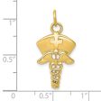 14k Nurse Symbol Charm Discount