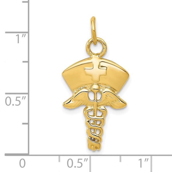 14k Nurse Symbol Charm Discount