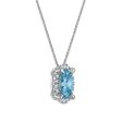 Signature EcoLove 1-3 4 CTW Fancy Blue Lab Grown Diamond Pendant in 14KT White Gold Cheap