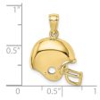 10KT Yellow Gold 20X17MM Football Helmet Pendant. Chain not Included Online