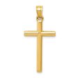 14KT Yellow Gold 31X15MM Three Dimensional Cross Pendant. Chain Not Included Sale